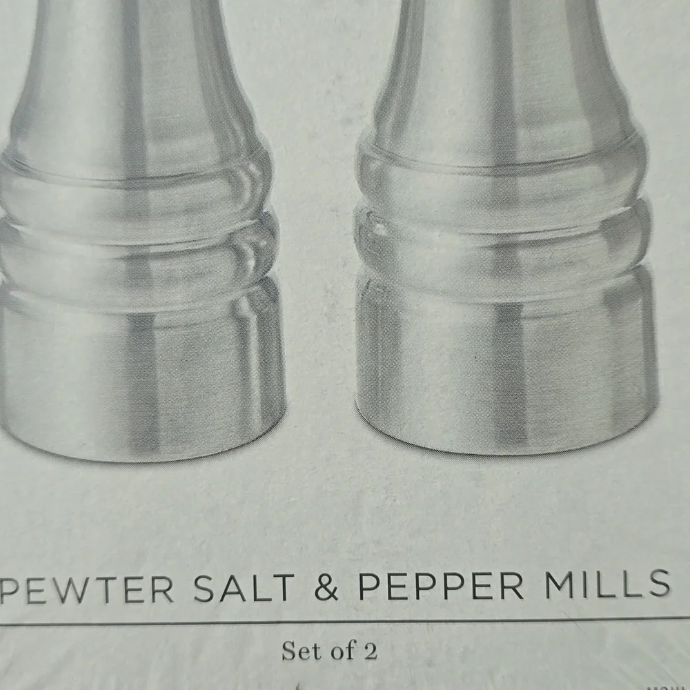 Williams Sonoma Gold & Silver Salt & Pepper Shakers, Brass & Silver, $249.95US